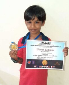 Shraddha Abacus-Reyaansh-ConsolationPrize